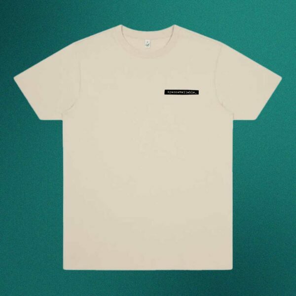 Beige T-Shirt P.O. Box spaceavailable