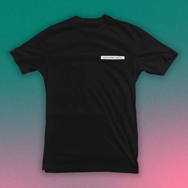 Black T-Shirt P.O. Box spaceavailable